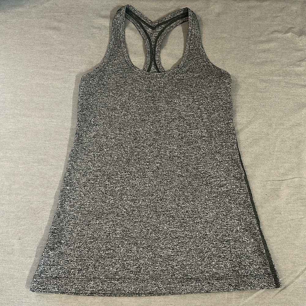 Lululemon Gray Heather Racerback Tank Top Size 4